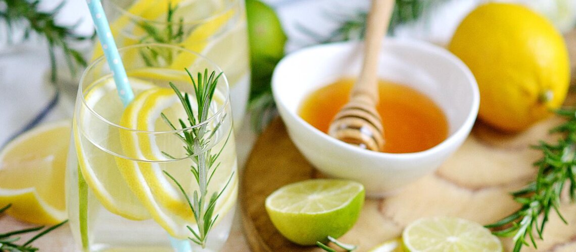 Rosemary honey lemonade