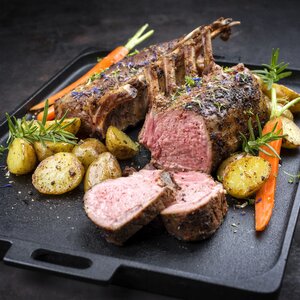 Honey lamb with rosemary