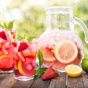 Strawberry-Lemon-Honey Lemonade